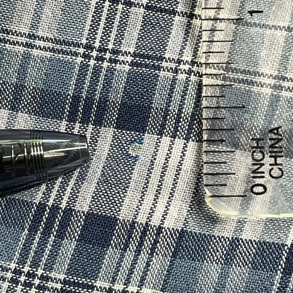 Ralph Lauren Polo Logo Classic Fit Mens M Short Sleeve Blue Plaid Button Down